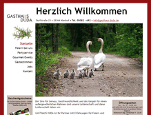 Tablet Screenshot of gasthaus-duda.de